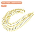 thumbnail image 3 of Unique Bargains Rhinestone Chain with Tassel, 6.56 Ft Diamond Tassel Chain Fringe Sequin Beaded Trim Bulk (Gold, White), 3 of 6