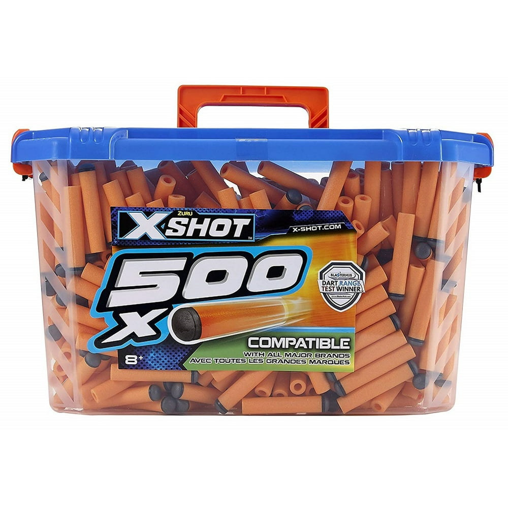 Zuru XShot 500 Dart Refill Pack Universally Compatible, Orange