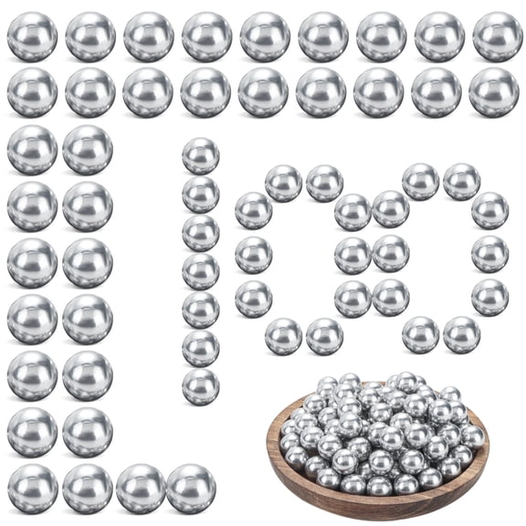 100 Pieces .43 Caliber Aluminum Paintball Ammo 1.8 Grams Solid Resuable Seamless Paintball Powerful for Shooting Training Practice Fit for T4E Walther PPQ/ TPM1 and Glock17/G17