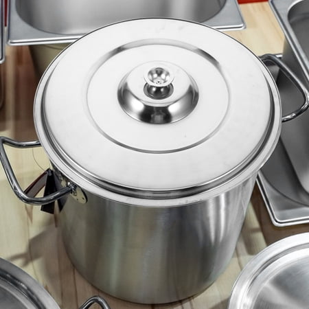 OUNONA Soup Pot Lids Skillet Universal Stock Pots with Reusable Silver