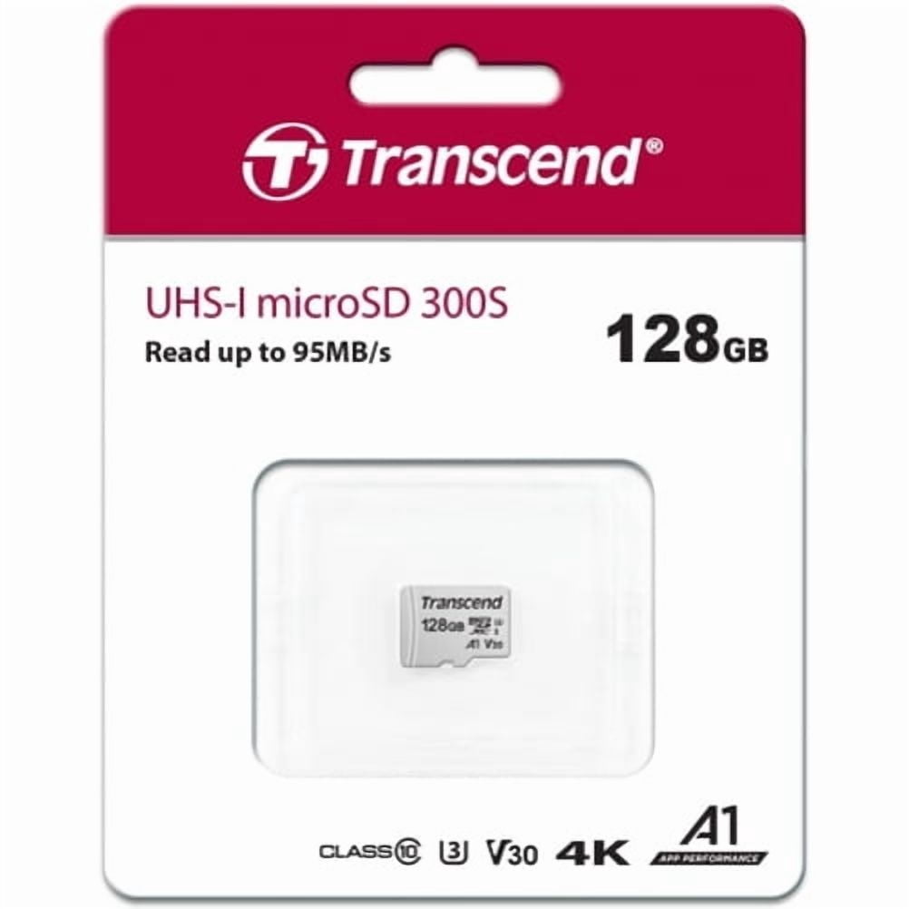 Transcend 128GB Memory Card for OnePlus Nord N300 5G/N20 5G Phones - High Speed MicroSD Class A1 U3 MicroSDXC Compatible With OnePlus Nord N300 5G/N20 5G