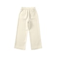 thumbnail image 6 of MuXiKeJi Clothes Girls Linen Capri Pants Wide Leg Cozy Elastic Waist Flowy Casual Pants Summer Beach Cropped Trousers with Pockets 12-13 Years, 6 of 7