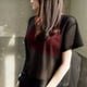thumbnail image 5 of Top de malla para mujer, camiseta de malla holgada de secado rápido de manga corta para verano, Fitness, Yoga, ciclismo, negro, M YUNYI BRAND Deportes, 5 of 8
