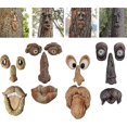 thumbnail image 1 of Tree Faces Decor Outdoor, Tree Face Outdoor Statues Old Man Tree Hugger Bark Ghost Face Facial Features Decoration Art Bark Ghost Face Facial Features, 1 of 5