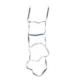 thumbnail image 2 of Boat Rope Ladder, Nylon Webbing Boarding Rope Ladder Lightweight  For Canoeing For Kayak Blue 5 Stairs, 2 of 8