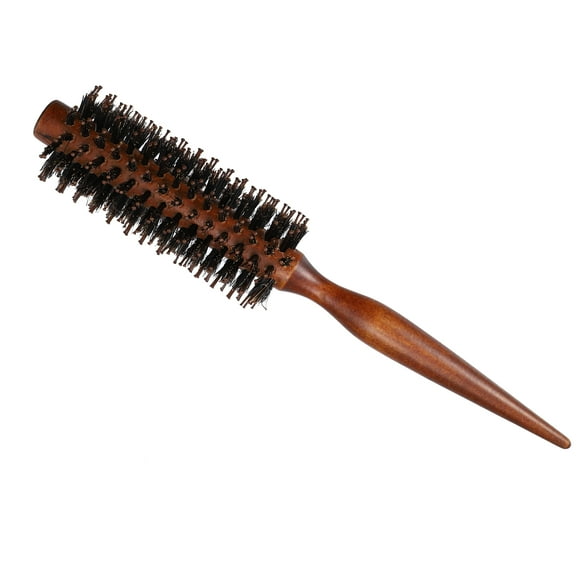Cabello Cepillo, Redondo Cepillo Peinado Ondulado Peinado Herramienta Cepillo, Madera Marrón, 1.77