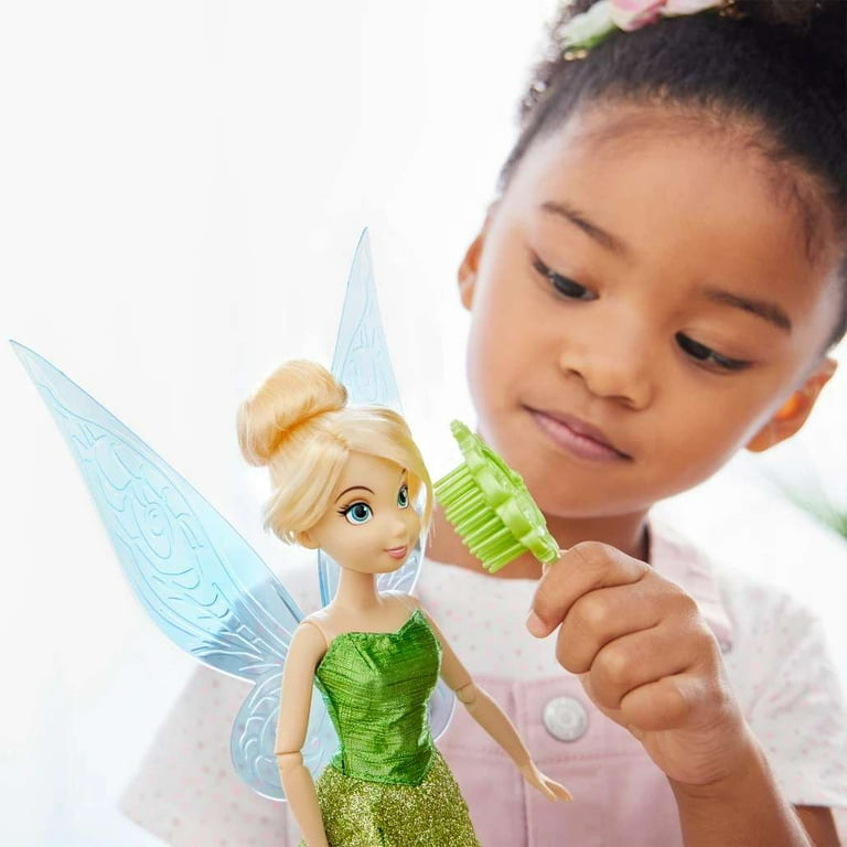 Disney Classic Peter Pan Tinker Bell Doll with Brush, Deluxe