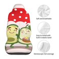 thumbnail image 5 of Vsdgher Avocado Lovers Wearing Umbrella Automotive Seat Covers for Cars Trucks and SUVs – Car Seat Covers for Truck Seat Protectors Set of 2, 5 of 7