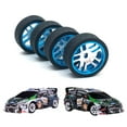 thumbnail image 4 of ZLight Pack of 4 1/28 Remote Control Racing Tire Spare Parts Tires Accessories Blue 1Set, 4 of 6