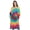 Multi - Tie Dye Bright Swirl Without Buttons, variant on Women's Long Sleeve Cotton Nightgown - Cozy Sleepwear & Lounge Dress
