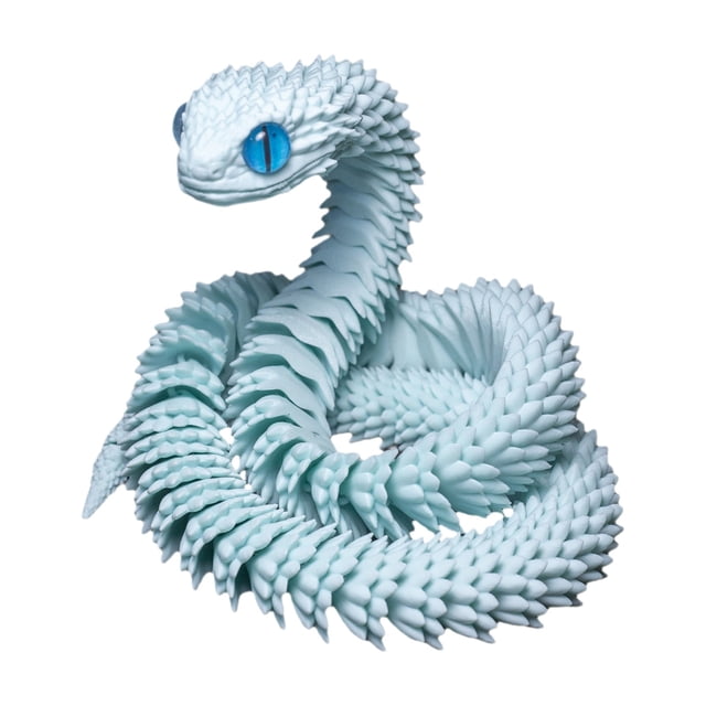 3D Snak E Desktop Ornament Full Joint Flexible Design Multiple Sizes For Decor & Display