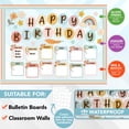 thumbnail image 2 of Conjunto de 97 piezas para cartelera de cumpleaños Boho Decorably, 2 of 6