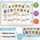 thumbnail image 2 of Conjunto de 97 piezas para cartelera de cumpleaños Boho Decorably, 2 of 6
