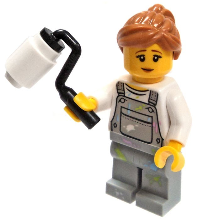 lego painter minifigure