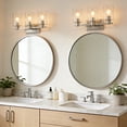 thumbnail image 4 of Deyidn 3-Light Modern Vanity Light - Wall Mounted Bathroom Mirror Lighting with Glass Shade, Farmhouse Style for Bedroom/Dressing Room, 4 of 11