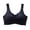 Black, variant on Ladies Yoga Sports Brassiere Deep V Neck Vest Bralette Wireless Seamless Bra