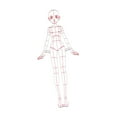 thumbnail image 3 of Sharprepublic Fashion Drawing Template Ruler Sewing Humanoid Patterns Design for Designing, 3 of 8