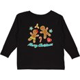 thumbnail image 3 of Inktastic Merry Christmas with gingerbread cookies Boys or Girls Long Sleeve Toddler T-Shirt, 3 of 5