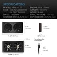 thumbnail image 4 of AC Infinity AIRPLATE T7, Quiet Cooling Fan System 12" with Thermostat Control, for Home Theater AV Cabinets, 4 of 8