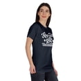 thumbnail image 2 of Inkmeso Keep Calm And Get Vaccinated Funny Pro Vaccine Crew Neck T-shirt For Womens, 2 of 8