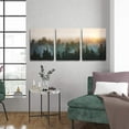 thumbnail image 2 of Forest Bathed in Sunlight Canvas Print Picture Painting Wall Art for Bedroom Living Room Artwork Wall Decor for Bathroom Modern Room Plants Wall Decorations（Only canvas）, 2 of 6