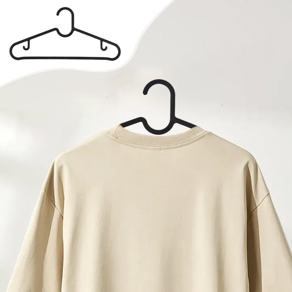 Multifunctional Plastic Hanging Racks for Drying Clothes with Non-Slip Hooks and Space-Saving Design, 10-Pack