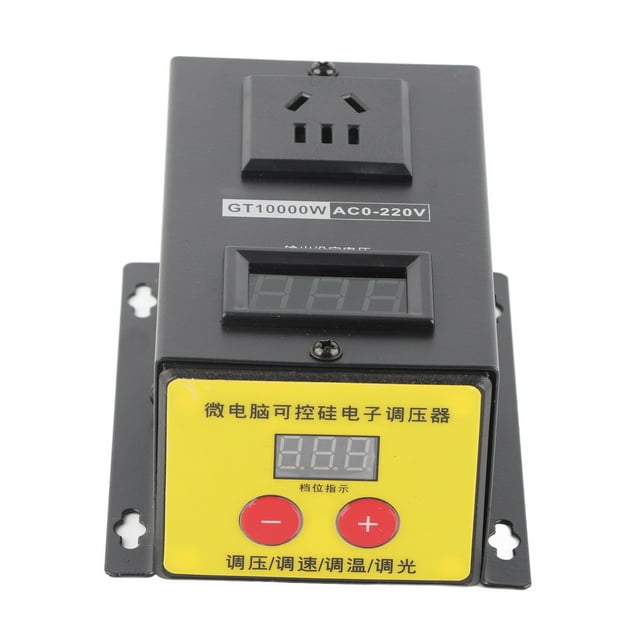 Variable Voltage Controller,AC 220V 10000W High Electronic Voltage Regulator VSCR Voltage Regulator Dimmer Smart Functionality