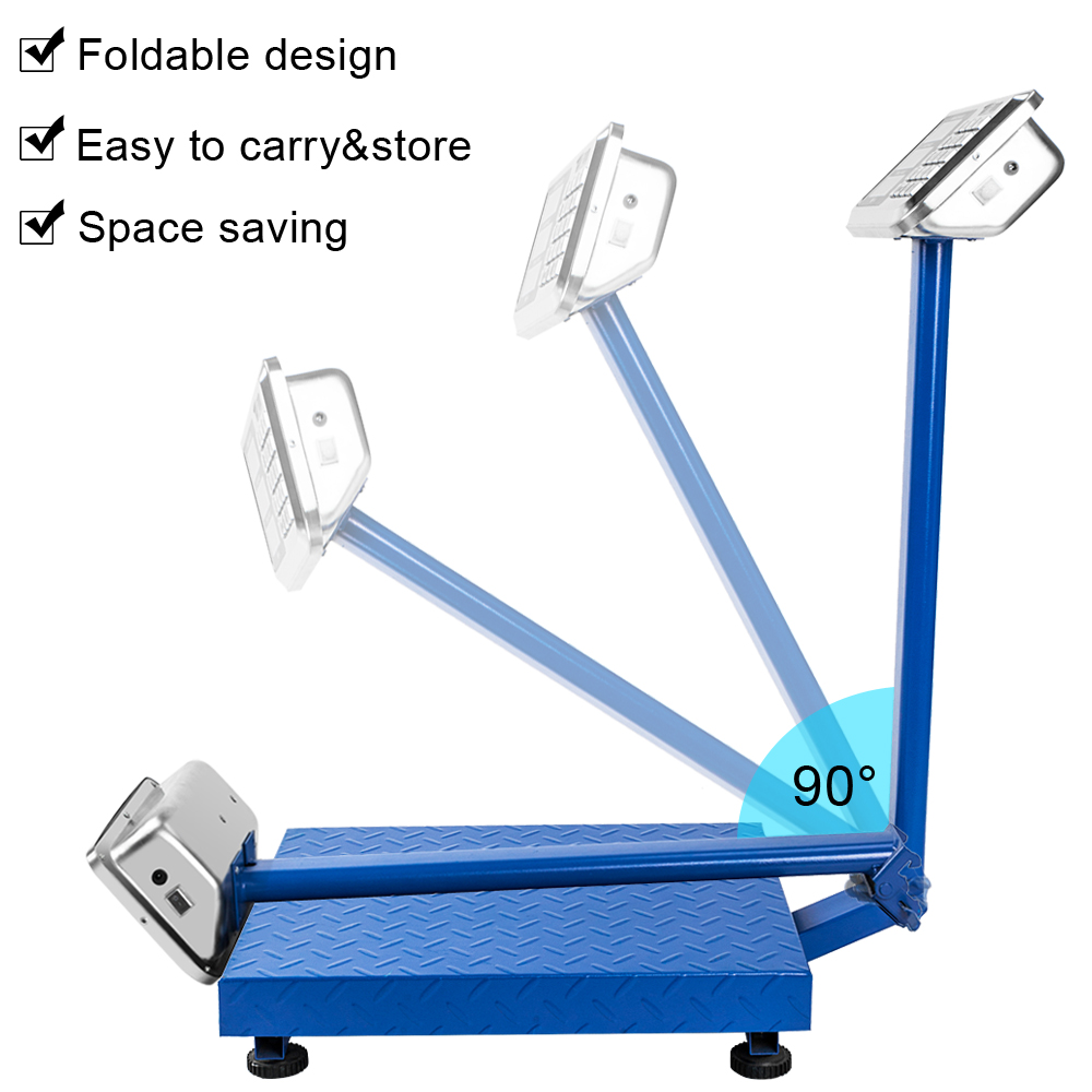 TUFFIOM 661lbl Weight Electronic Digital FoldingPlatform Scale,Blue