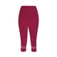 thumbnail image 4 of Karight Womens Capris for Summer Dressy Cropped Pants Hollow Out Leggings Stretchy Yoga Capri Workout Compression Pants, 4 of 4