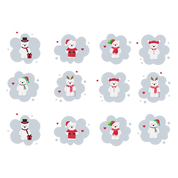 KAKOWELY 12 pegatinas navideñas extraíbles para ventanas de PVC.
