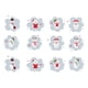 thumbnail image 1 of KAKOWELY 12 pegatinas navideñas extraíbles para ventanas de PVC., 1 of 5