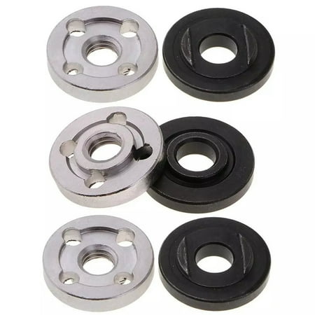

6Pcs Lock Nuts Flange for 9523 Nut Inner Outer Kit Angle Grinder Tool 2 Specifications-Toothless Toothed