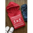 thumbnail image 5 of Old Glory Toddler Skull & Crossbones Ugly Christmas Sweater Long Sleeve Hoodie, 5 of 6