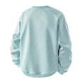thumbnail image 5 of Bainana Men Crew Neck Sweatshirt Long Sleeve Fashion Sweatshirt Color Block Pullover Tops Workout Wear Fall Outfit Size M, 5 of 6