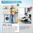 thumbnail image 5 of 2Pcs Dry Net Bag Shoe Dryer Bag Laundry Bag Washing Machine Dryer Door Shoe Net Bag with Elastic Straps Polyester Mesh Travel Storage Zipper Reusable White Sneaker, 5 of 5