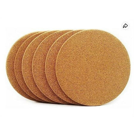 

20pcs Round Cork Coasters Cork Drink Coasters Drink Cup Pad Heat-resistant Cup Mats Cork Placemats
