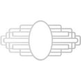 thumbnail image 4 of 24"W x 12"H x 11 3/8"IH x 6 5/8"IW x 3/4"P Elizabeth Architectural Grade PVC Pierced Ceiling Medallion, 4 of 8