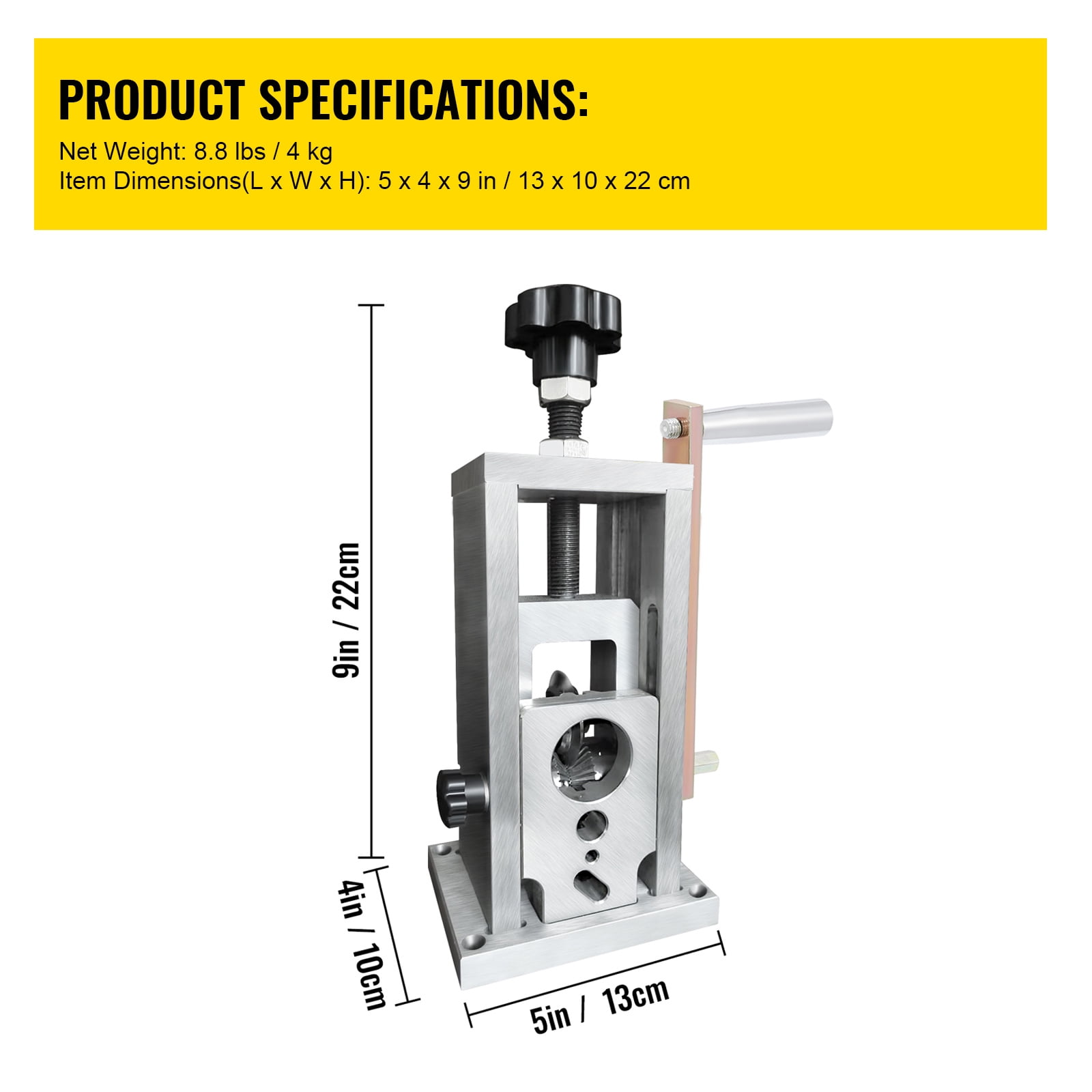 KFFKFF Wire Stripping Machine, 0.06-1.57 inches Drill Powered, Manual