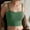 Green, variant on Women's Bras No Wire Comfort Choice Hanging Neck Beautiful Back Suspender With Chest Pad Bra Tube Top Bottom Wrap Top.