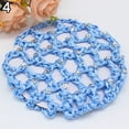 thumbnail image 6 of Jiaroswwei Women Bun Cover Hair Net Ballet Dance Skating Rhinestone Crochet Snood, 6 of 8
