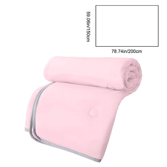Qholemyo Cooling Comforter Solid Color Cotton Comforter Thin Quilt Summer Bedding Skin Friendly Washable Breathable Air Quilt