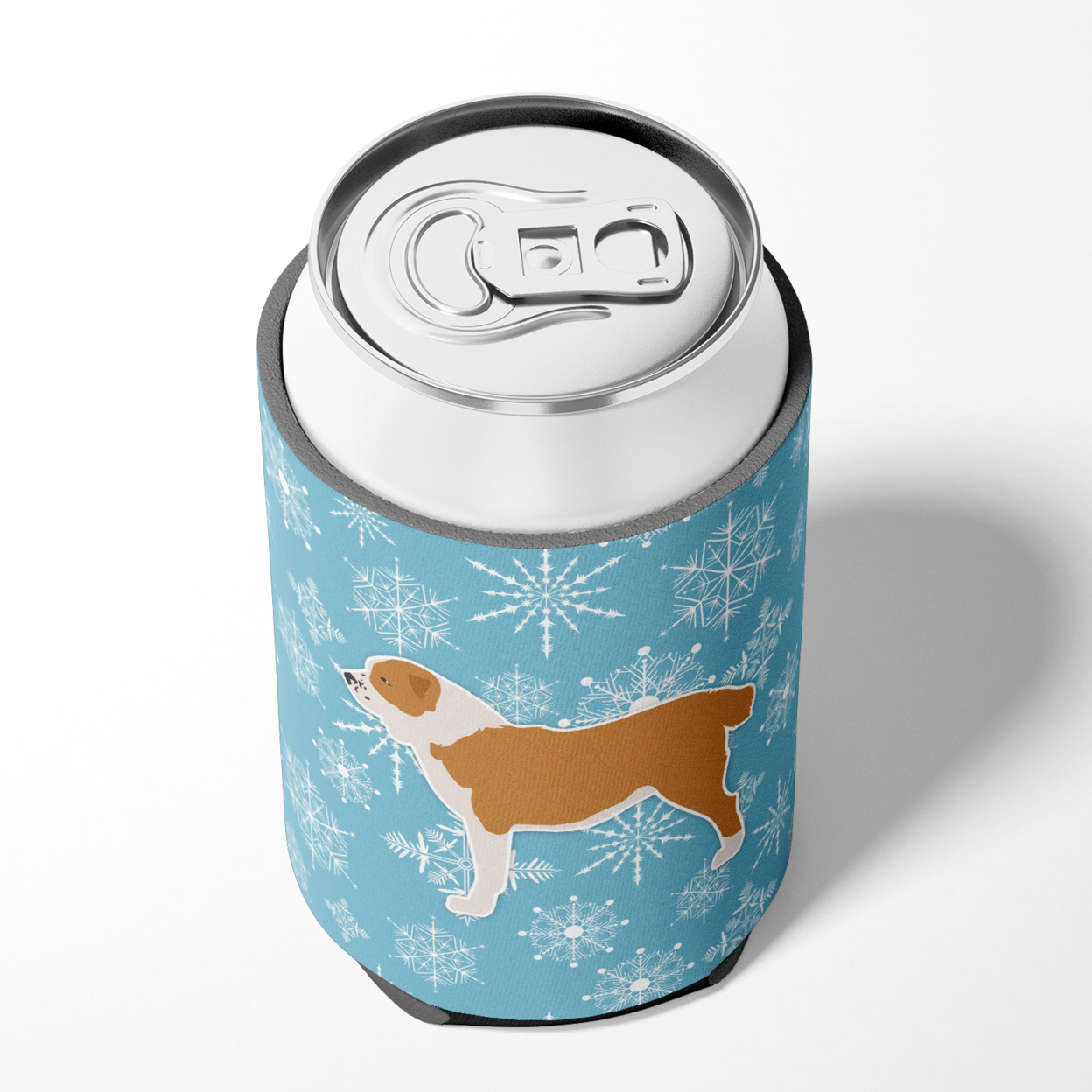 Winter Snowflake Central Asian Shepherd Dog Can or Bottle Hugger