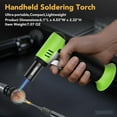 thumbnail image 5 of Butane Torch with Fuel Gauge S907, Refillable Soldering Torch Lighter with Adjustable Flame for Welding, Resin Art, Industrial, Green & Black(Butane Gas Not Included), 5 of 14
