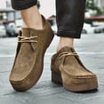 thumbnail image 4 of New Men's Loafers with Hand-Stitched Craftsmanship, British Style Casual Shoes, Versatile Work Sneakers Made of Genuine Pigskin Leather, Wear- and Fashionable and  Slip- Sole, 4 of 9