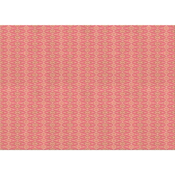 Ahgly Company Machine Washable Indoor Rectangle Transitional Crimson Red Area Rugs, 7' x 9'