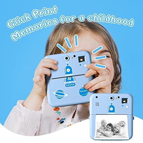 Cámara de impresión instantánea para niños, cámara para niños con impr