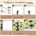 thumbnail image 5 of Peel and Stick Wallpaper Wall Murals Mid Century Vintage 1950s Modern Retro Atomic 69"H x 96"W Removable Wall Paper Self-Adhesive Wall Decor for Bedroom Living Room Nursery, 5 of 7