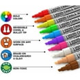 thumbnail image 5 of Kassa Liquid Chalk Markers Blackboards Neon Colors) - Chalkboard Marker Erases on Glass, Window, Black Board, Chalk Pens Include Reversible Bullet - Non-Toxic Ink, 5 of 9