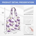 thumbnail image 3 of Vsdgher Orchids Flowers Print canvas Tote Bag, Lightweight Cloth Bags, Suitable for shopping, groceries, travel, 3 of 4