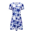 thumbnail image 2 of GZWYHT Robes d'Été, Robes pour Femmes 2025 Robe d'Été à Manches Courtes avec Poche Robe Décontractée Douce Midi, Robes Décontractées, Robe I, Robes de Vacances S, 2 of 4